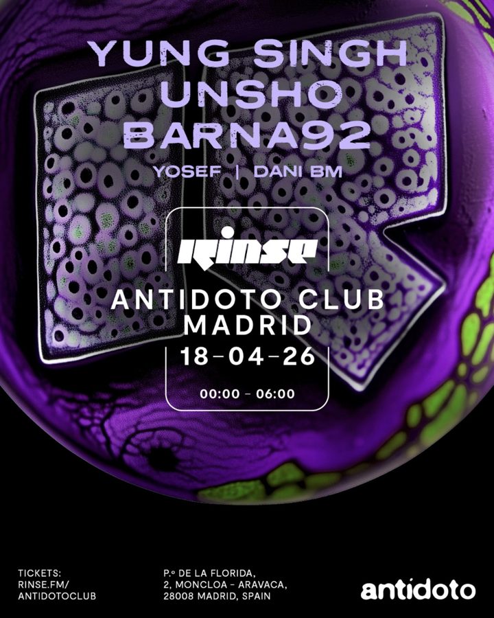 Cartel de Rinse FM × Antídoto